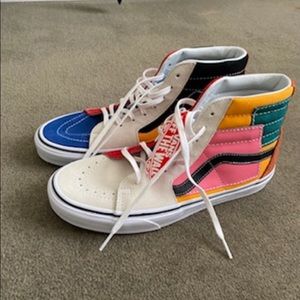 Women’s multicolored Vans
